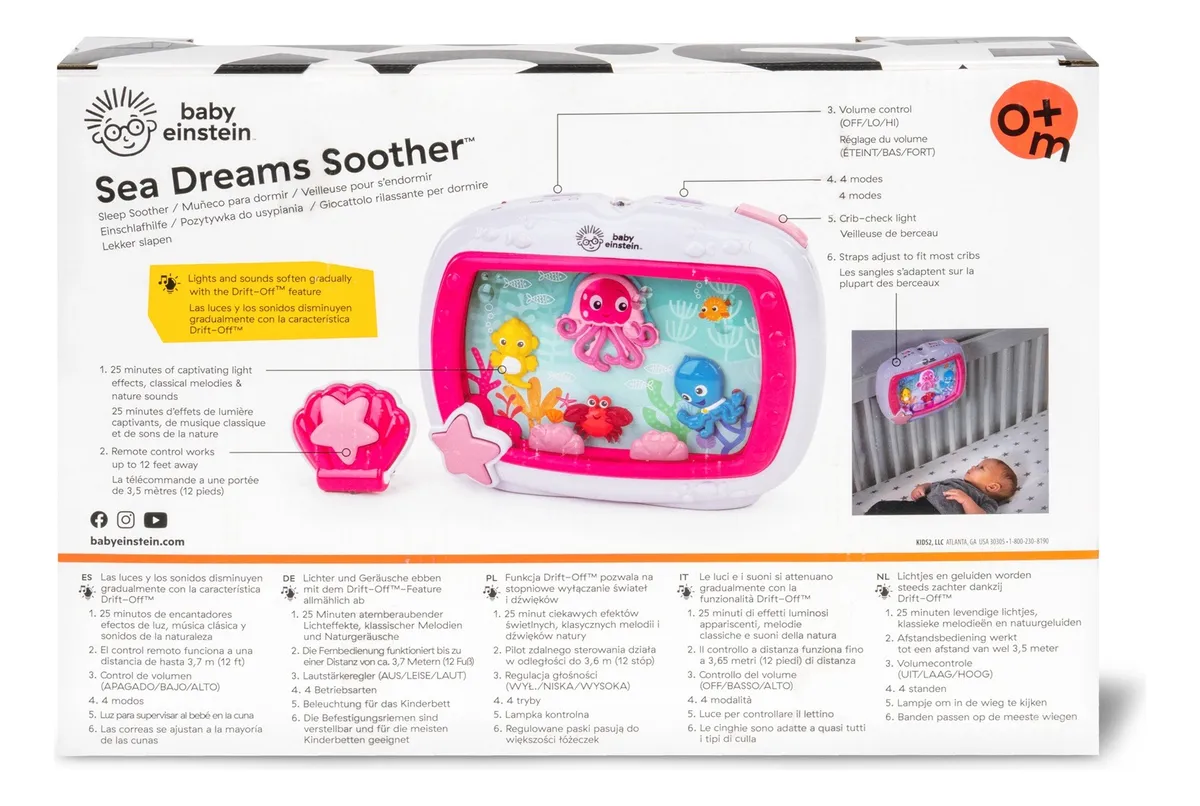 Foto 4 pulgar | Juguete Musical Baby Einstein Sea Dreams Soother Pecera Rosa