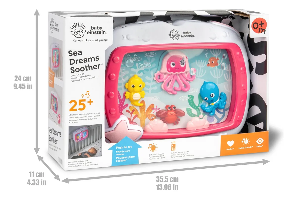 Foto 5 pulgar | Juguete Musical Baby Einstein Sea Dreams Soother Pecera Rosa