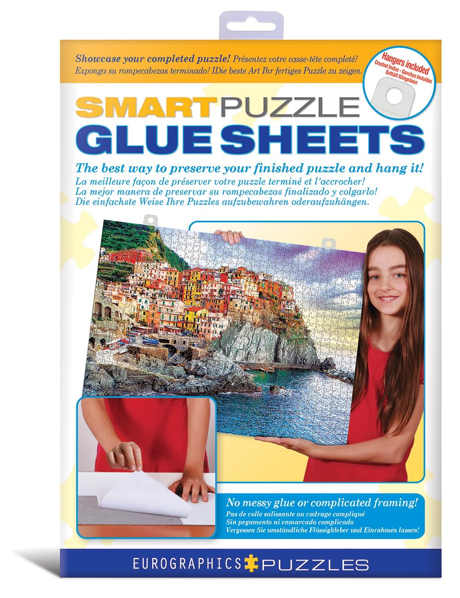 Hojas Adhesivas para Rompecabezas Eurographics Smart 8 Hojas con Perchas - Venta Internacional