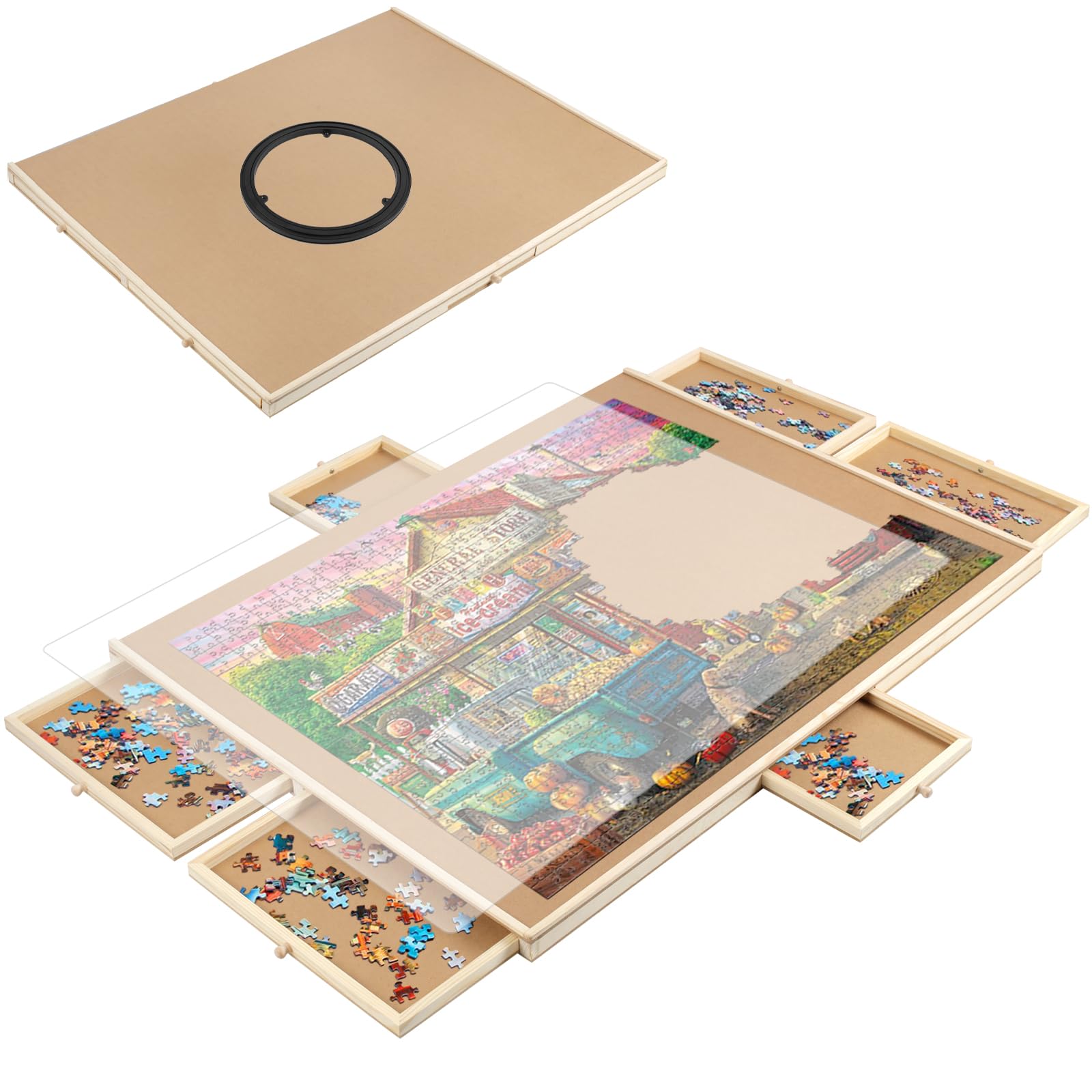 Mesa De Rompecabezas, Accesorios Genéricos Para Rompecabezas, 35 X 27 Pulgadas - Venta Internacional.
