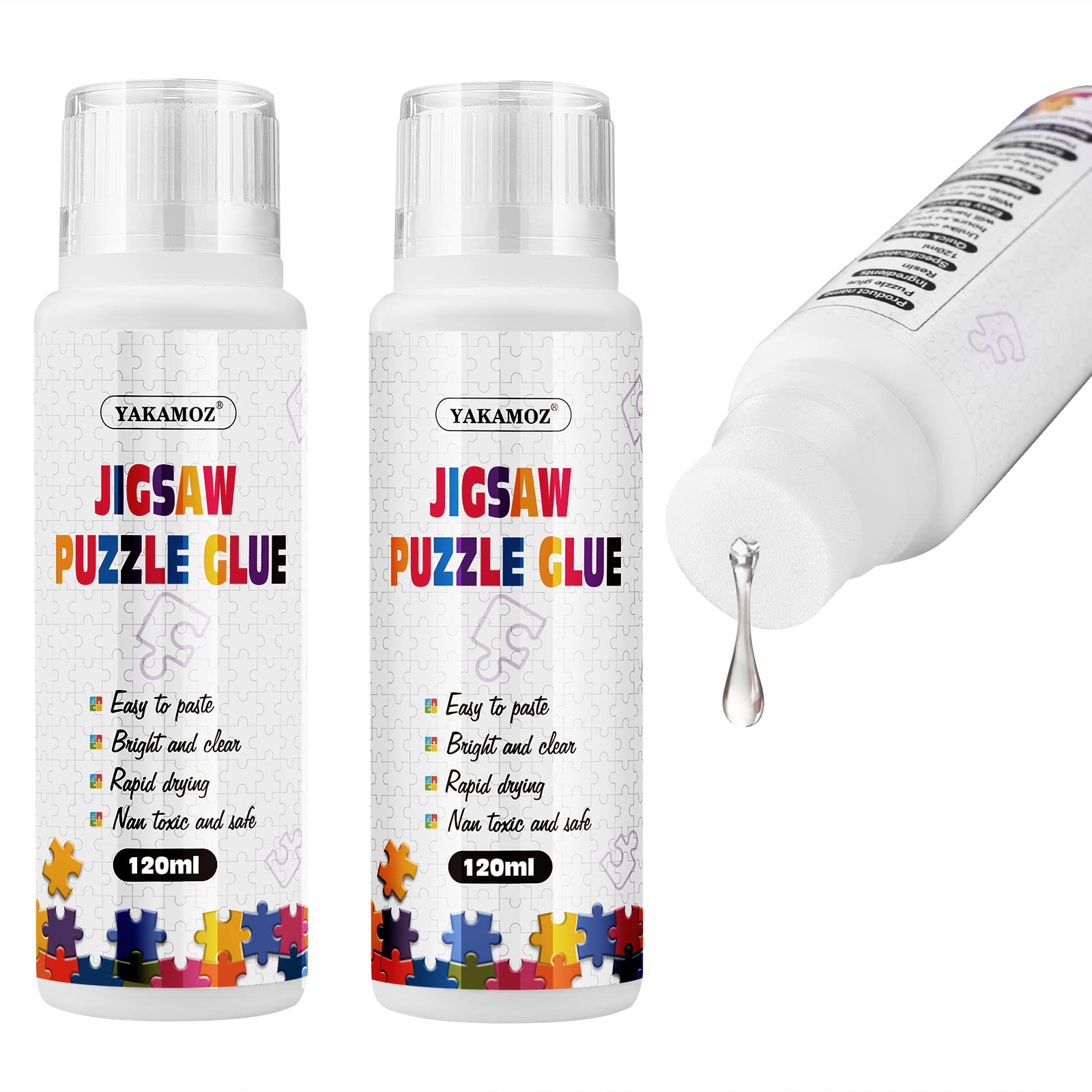Foto 2 pulgar | Pegamento Para Rompecabezas Yakamoz Actualizado, Transparente, Soluble En Agua, 240 Ml - Venta Internacional.
