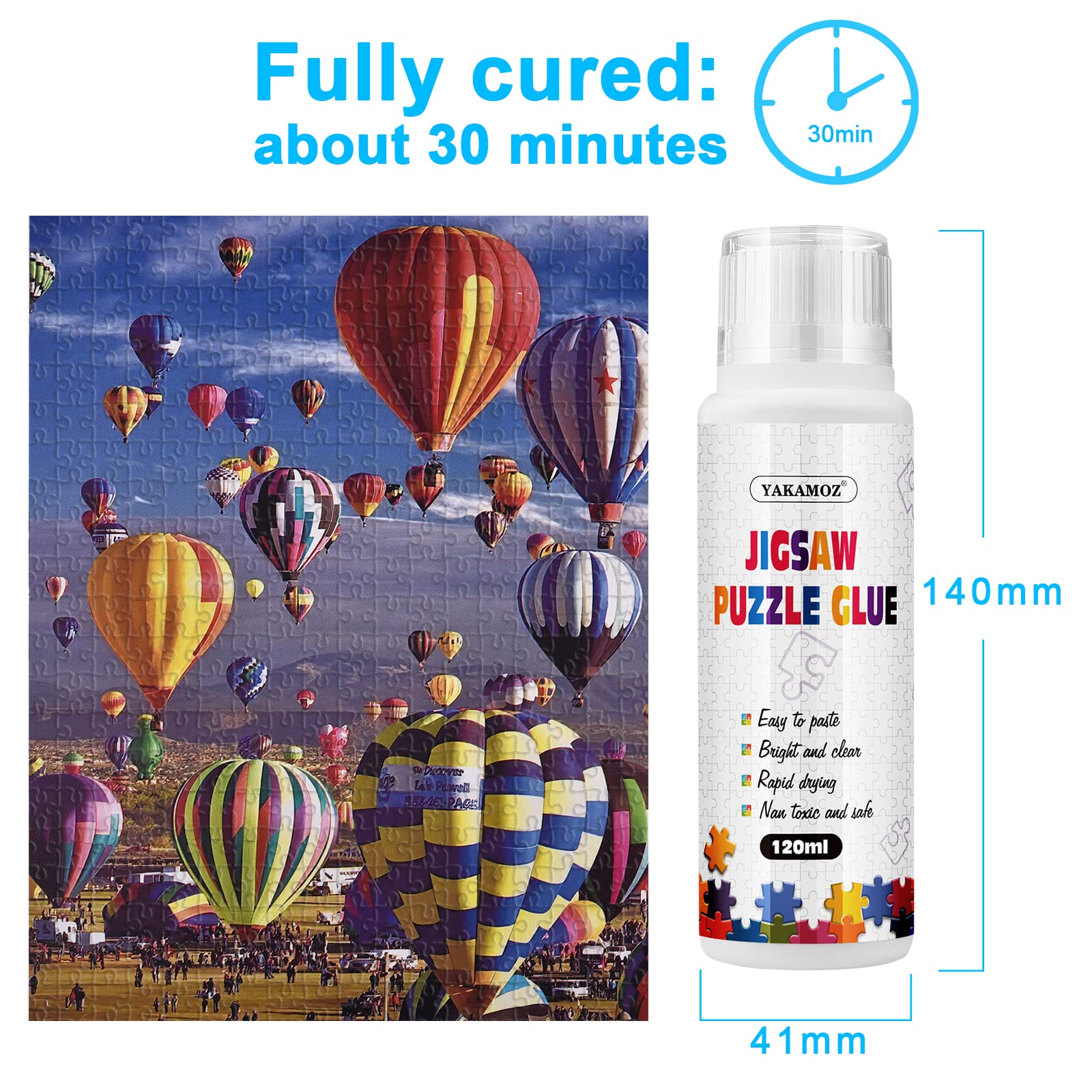 Foto 6 pulgar | Pegamento Para Rompecabezas Yakamoz Actualizado, Transparente, Soluble En Agua, 240 Ml - Venta Internacional.