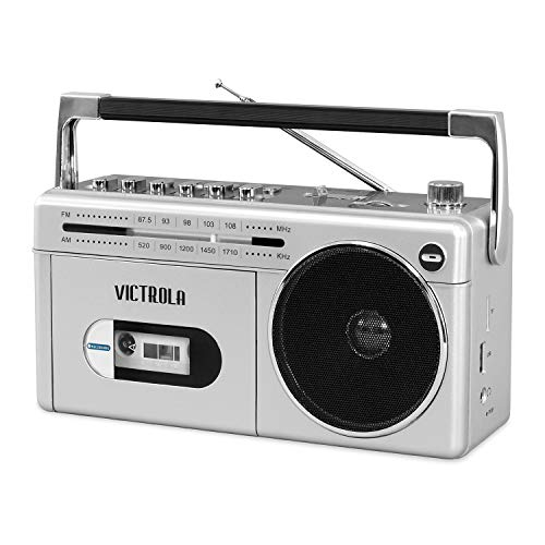 Venta Internacional - Mini Boombox Bluetooth Victrola Reproductor de Casetes Grabadora y Radio