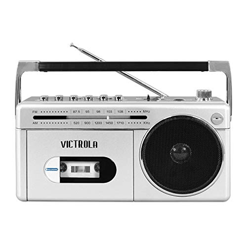 Foto 3 pulgar | Venta Internacional - Mini Boombox Bluetooth Victrola Reproductor de Casetes Grabadora y Radio