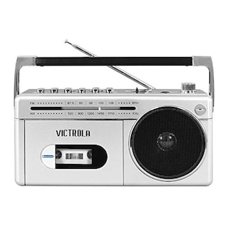 Foto 2 | Venta Internacional - Mini Boombox Bluetooth Victrola Reproductor de Casetes Grabadora y Radio