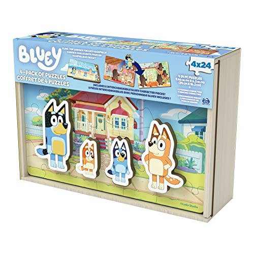 Foto 7 | Venta Internacional-Rompecabezas Spin Master Games Bluey 4 x 24