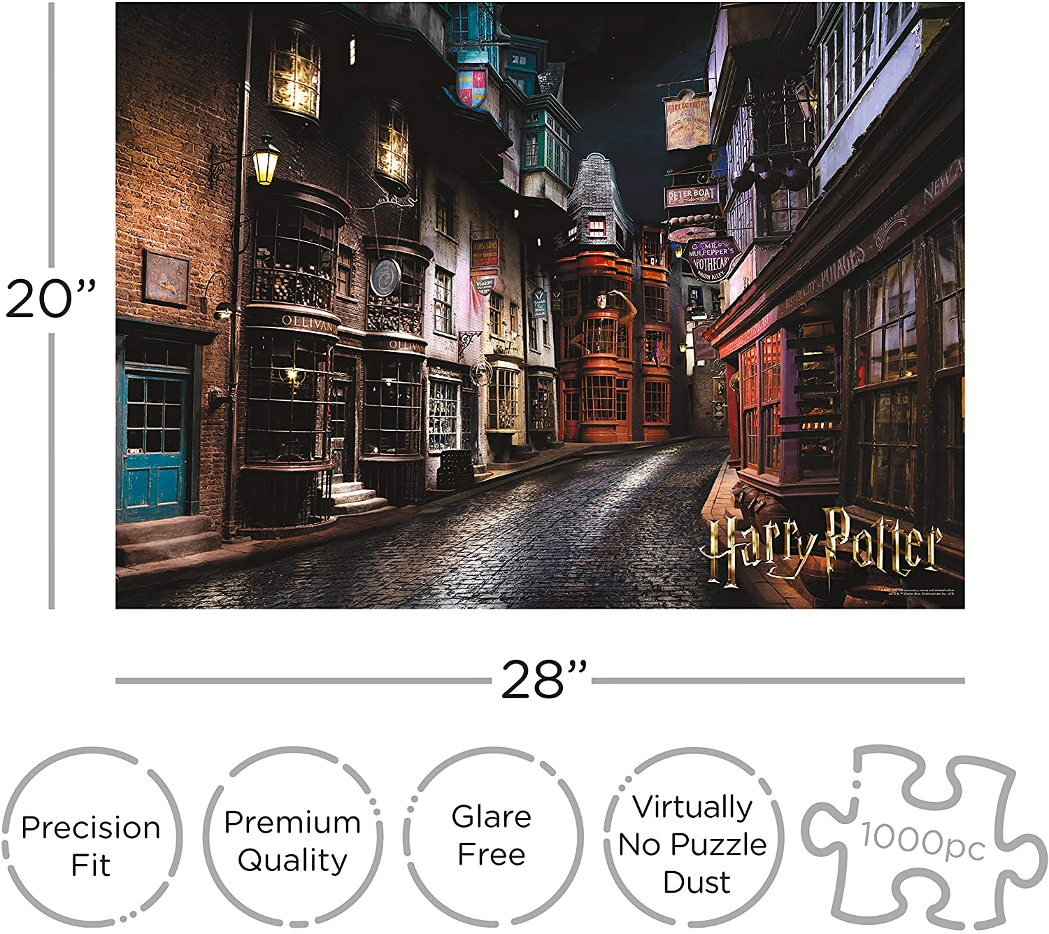 Foto 4 pulgar | Venta Internacional - Rompecabezas De Harry Potter Diagon Alley, 1000 Piezas