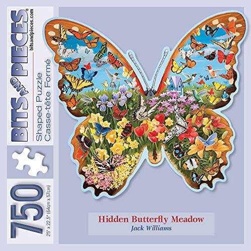 Foto 3 pulgar | Venta Internacional - Rompecabezas Hidden Butterfly Meadow, 750 Piezas