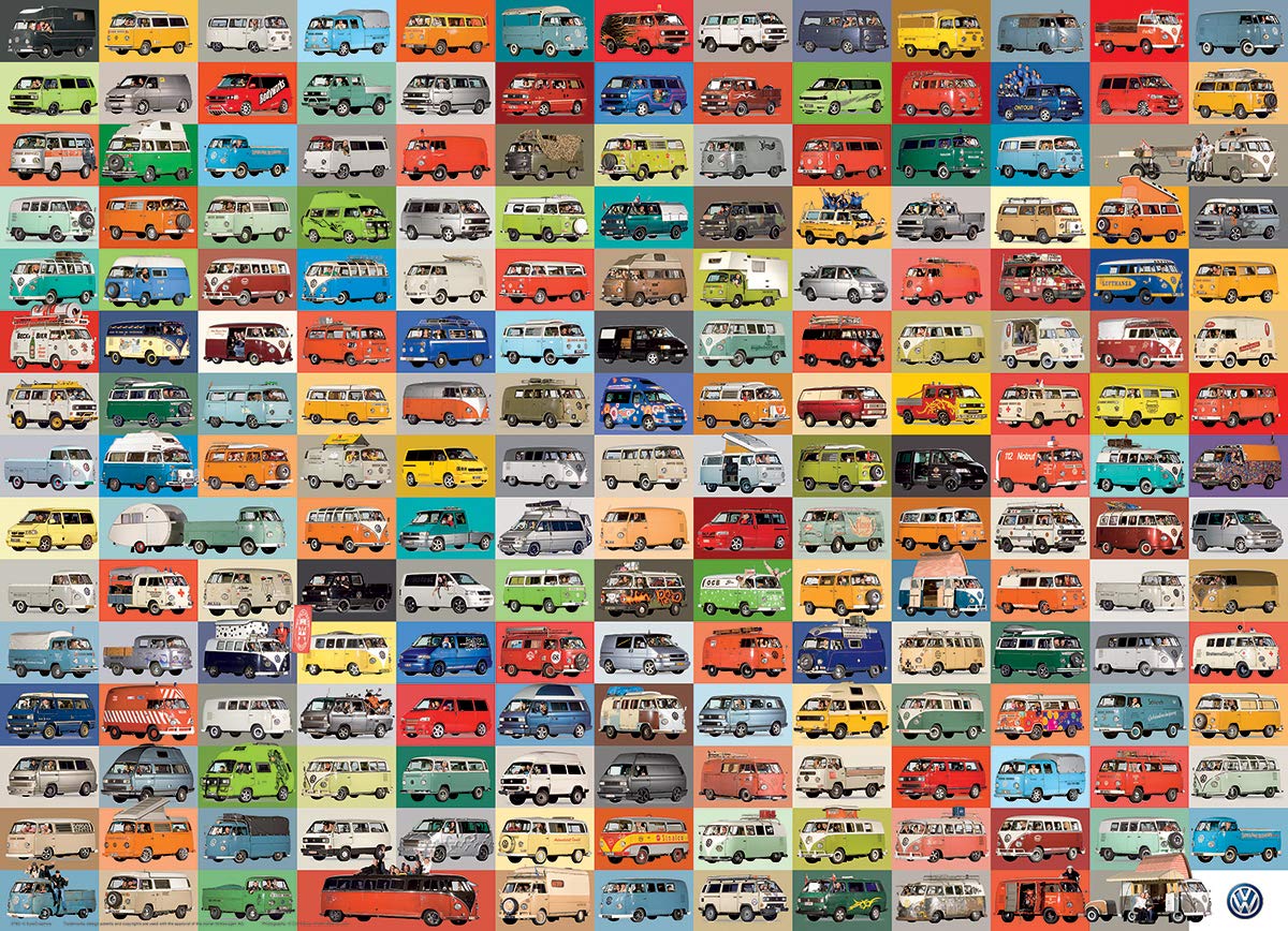 Foto 3 pulgar | Rompecabezas Eurographics Volkswagen Groovy Bus 1000 Piezas - Venta Internacional