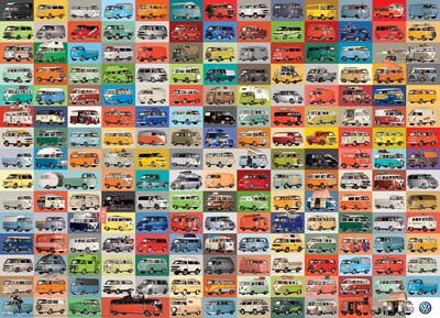Foto 2 | Rompecabezas Eurographics Volkswagen Groovy Bus 1000 Piezas - Venta Internacional