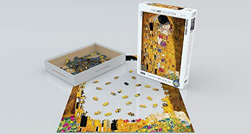 Foto 3 | Venta Internacional - Gustav Klimt The Kiss - Rompecabezas De 1000 Piezas, Color Amarillo