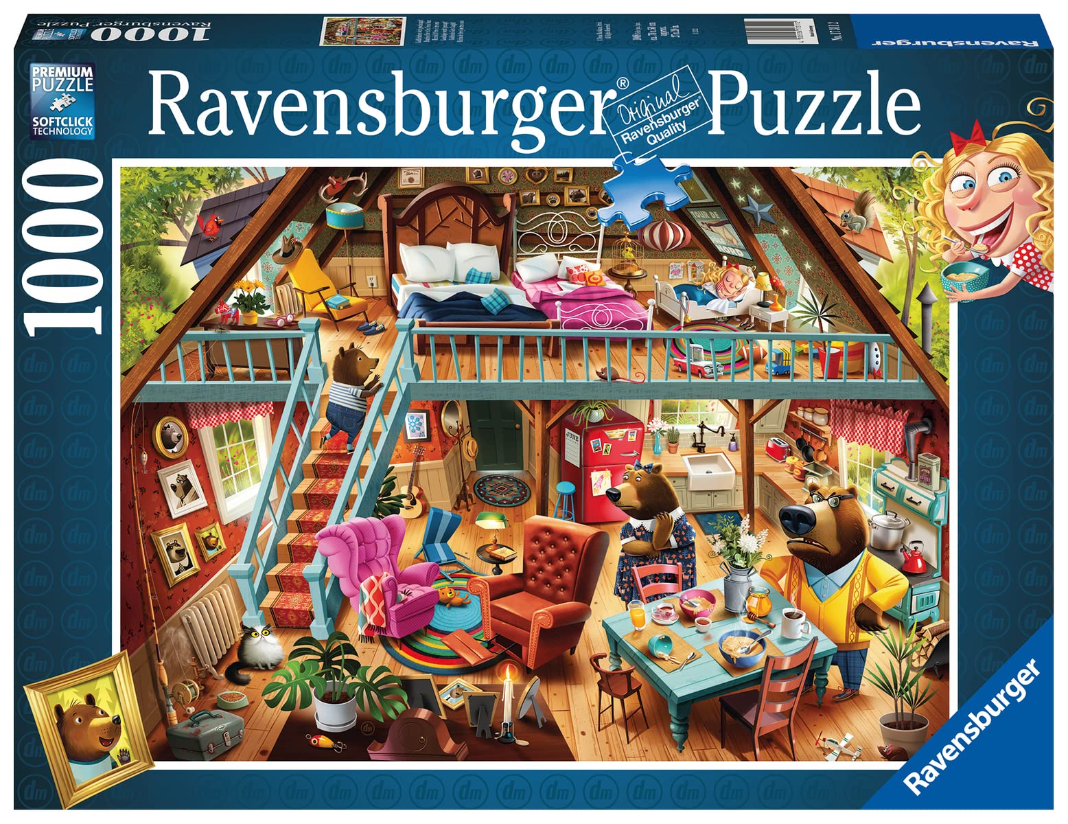 Venta Internacional - Rompecabezas Ravensburger Goldilocks Queda Atrapado 1000 Piezas