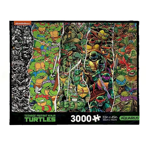 Foto 2 pulgar | Venta Internacional - Rompecabezas Aquarius Tmnt Timeline de 3000 Piezas