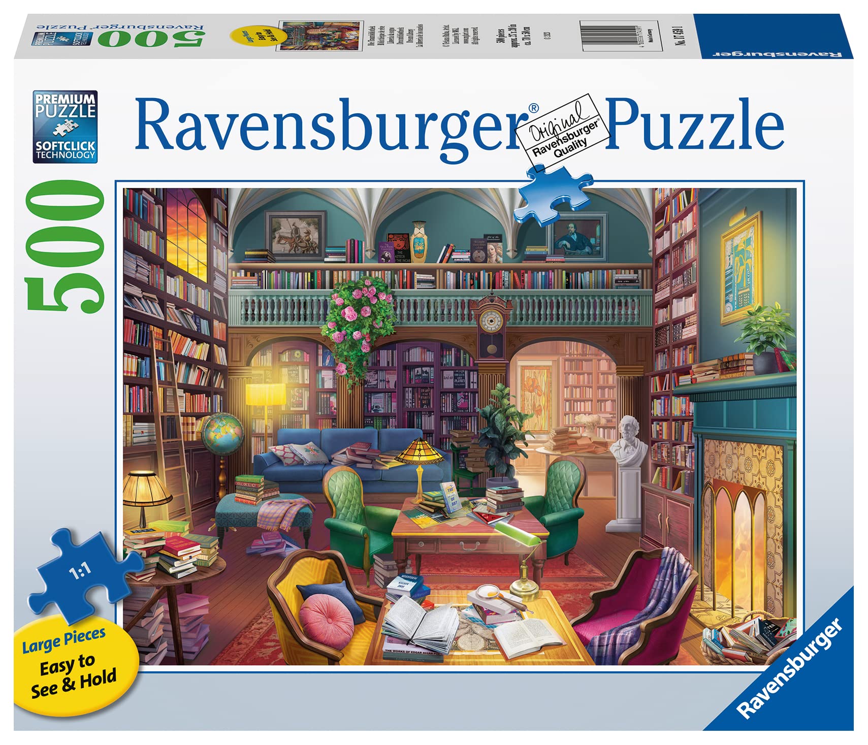 Foto 3 pulgar | Venta Internacional - Rompecabezas Ravensburger Dream Library 500 Piezas