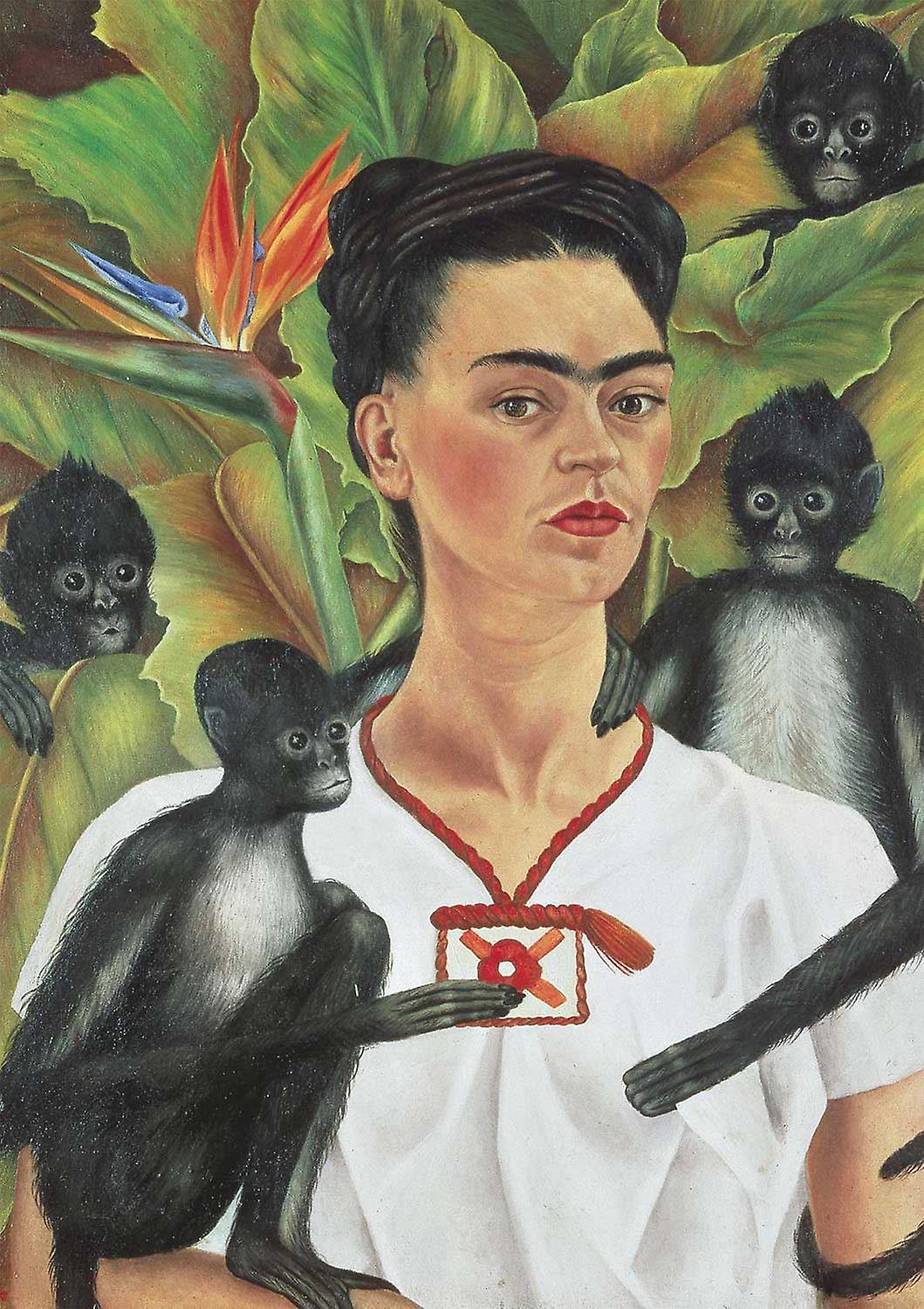 Venta Internacional - Rompecabezas Piatnik Kahlo Autorretrato con Monos 1000 piezas