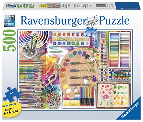 Foto 3 pulgar | Venta Internacional - Rompecabezas Ravensburger The Artist's Palette 500 Piezas