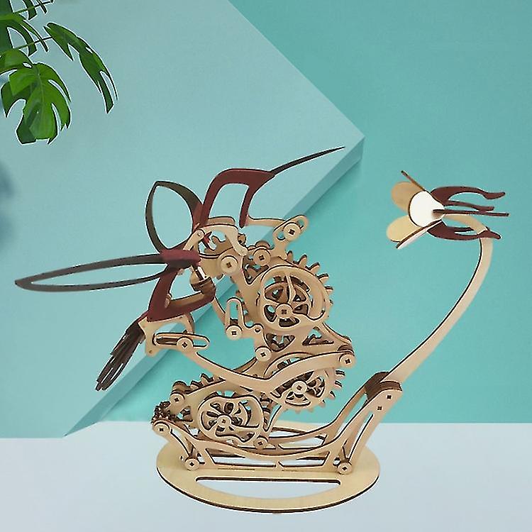 Foto 3 pulgar | Venta Internacional - Puzle Mecánico De Madera Con Forma De Colibrí, Modelo Z, Ensamblado En 3d