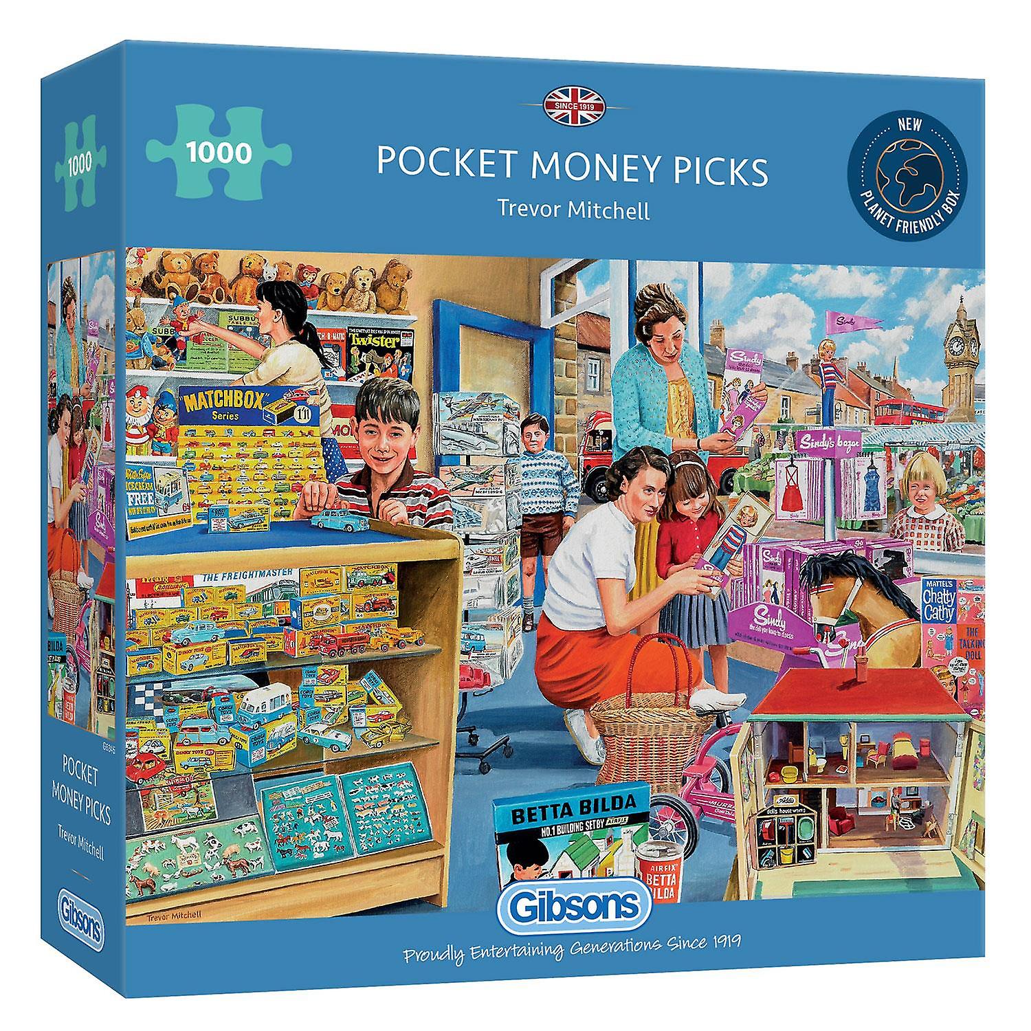 Foto 3 pulgar | Venta Internacional - Rompecabezas Gibsons Pocket Money Picks 1000 Piezas