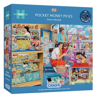 Foto 2 | Venta Internacional - Rompecabezas Gibsons Pocket Money Picks 1000 Piezas