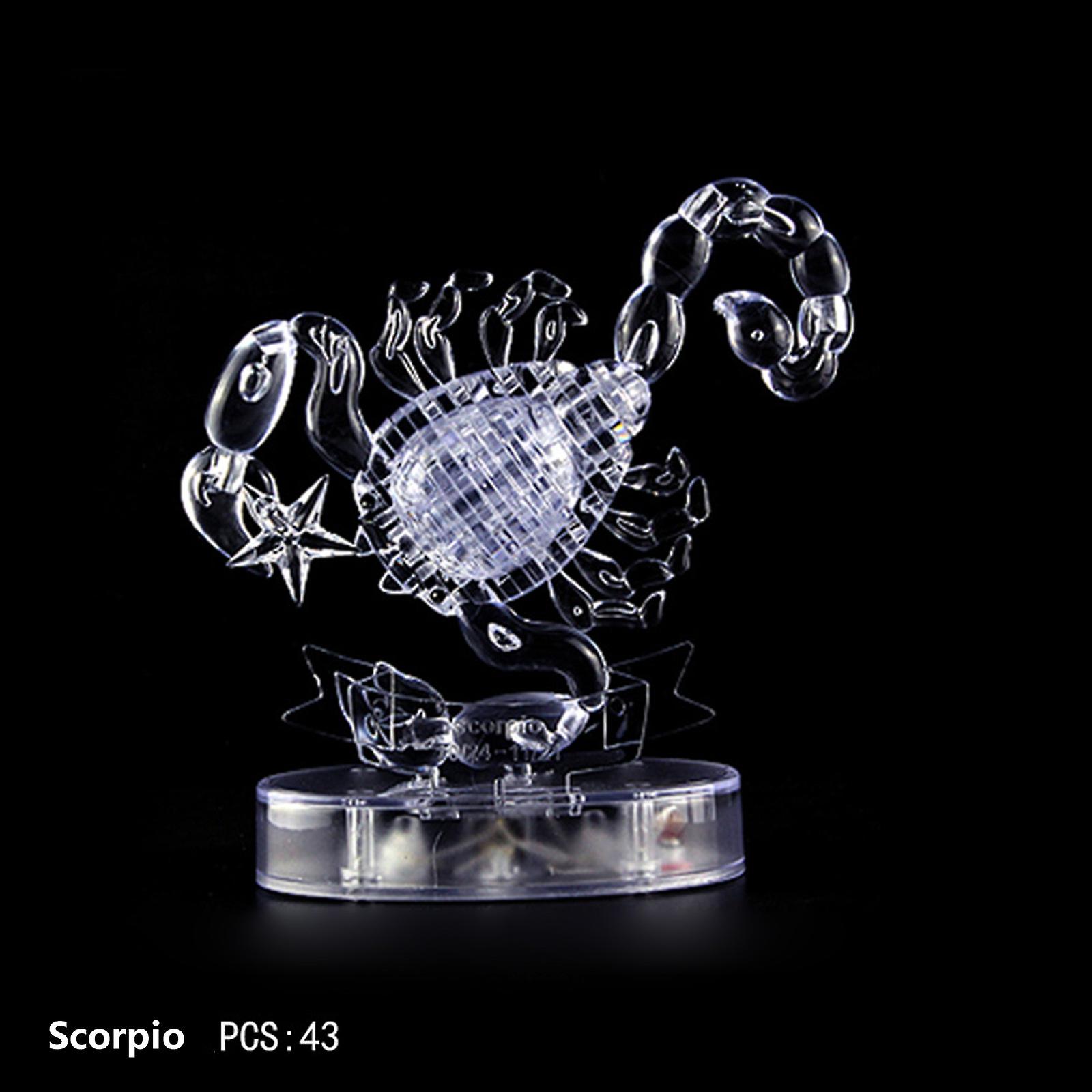 Foto 3 pulgar | Venta Internacional - Rompecabezas De Cristal 3d Twelve 12 Constellation Con Led