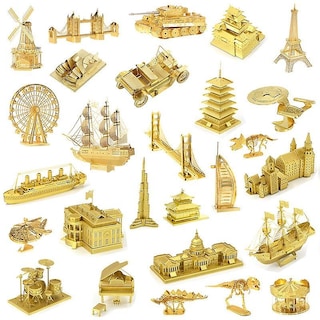 Foto 4 | Venta Internacional - Kit De Maquetas De Rompecabezas De Metal 3d Para Adultos Y Niños, Montaje Por Ti Mismo