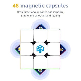 Foto 2 | Venta Internacional - Pegatina Mágica Magnética Speed Cube Gan Gan356m, 56 Mm, Sin Pegatina