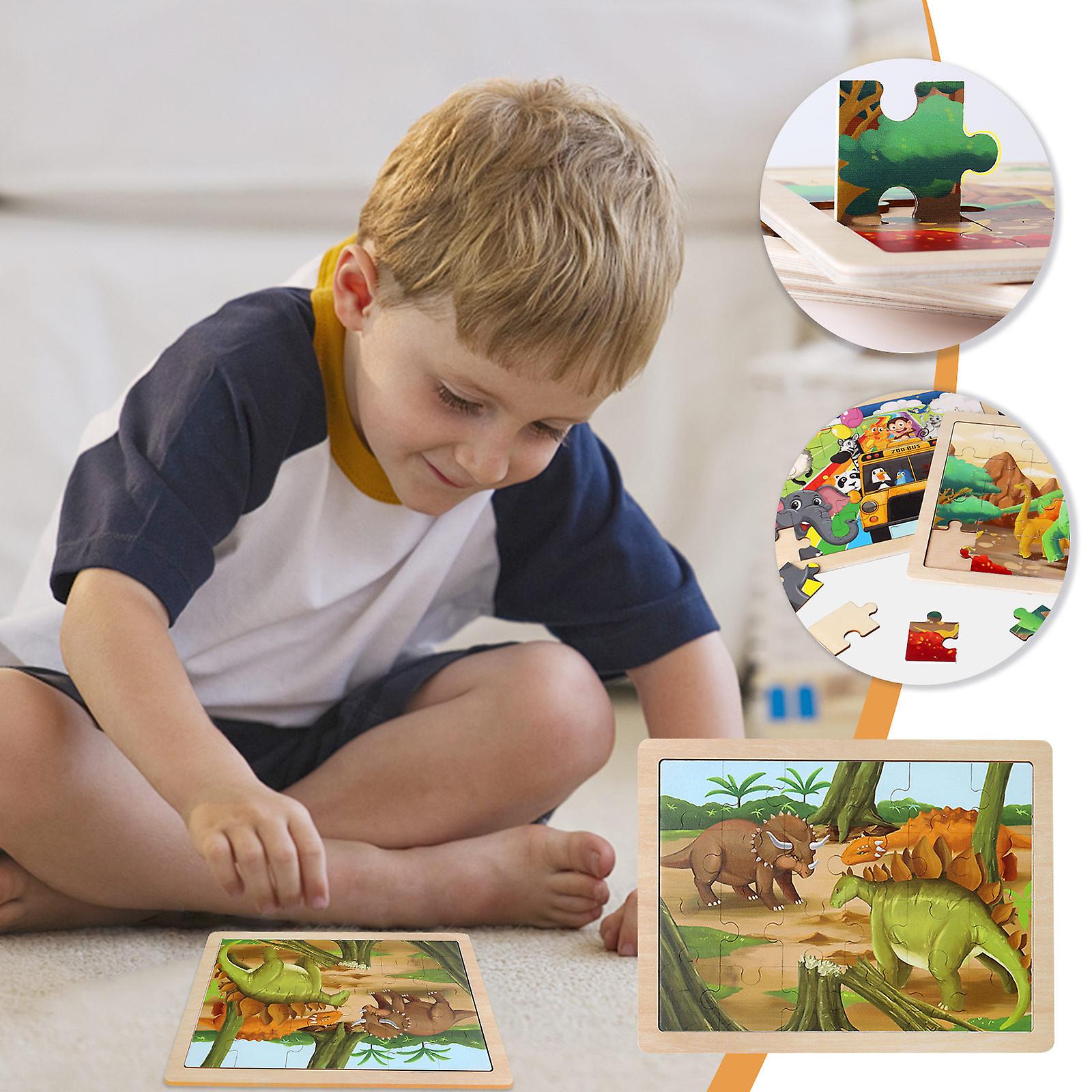 Foto 3 pulgar | Venta Internacional - Puzzle De Madera Para Niños De Educación Temprana, 24 Piezas