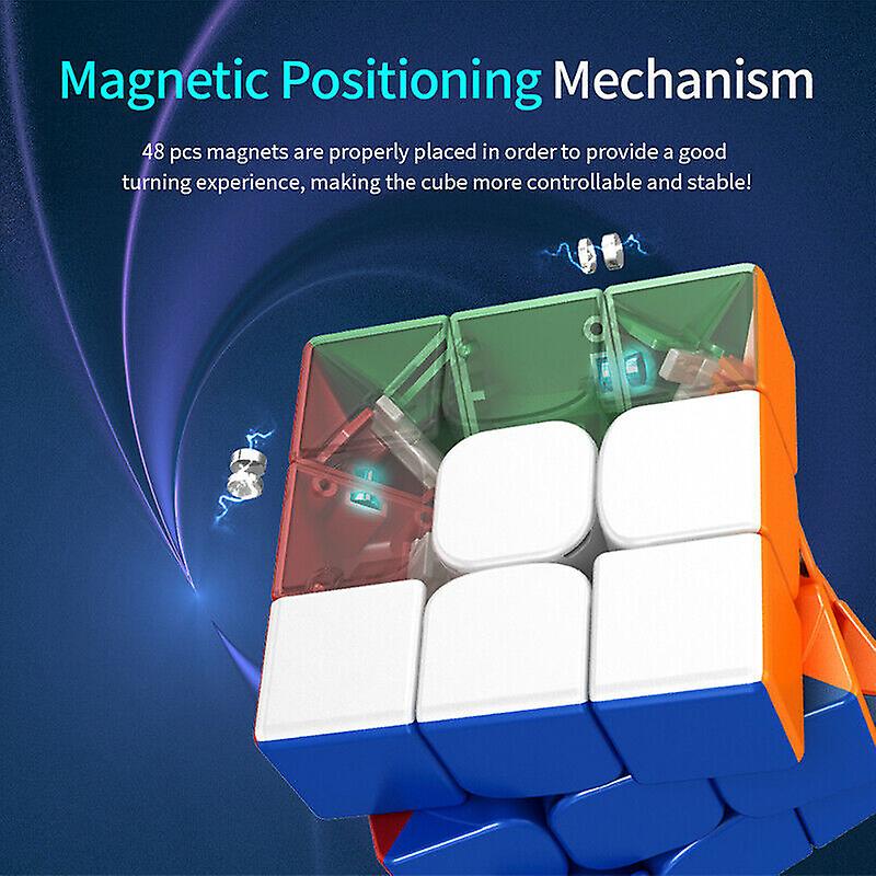 Foto 4 pulgar | Venta Internacional - Puzle Profesional Magic Cube Moyu Rs3m Magnético 3x3x3