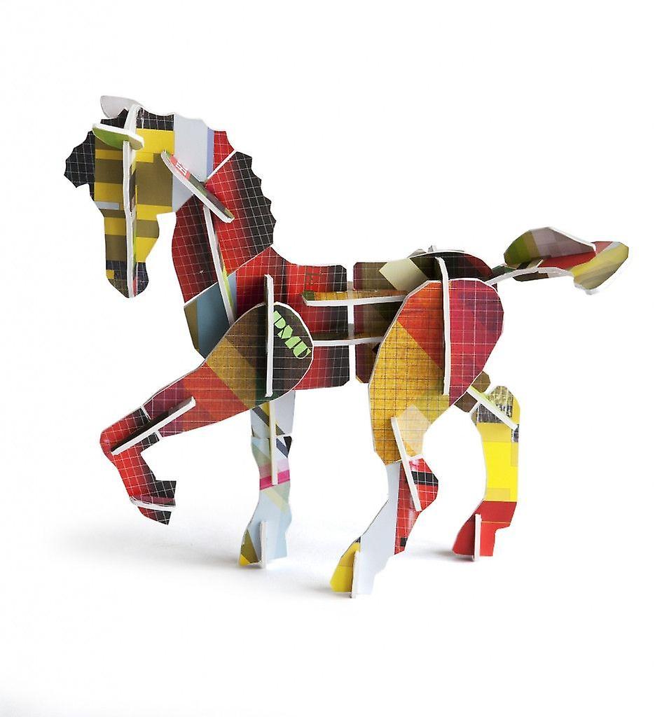 Venta Internacional - Puzzle 3d Totem Horse Studio Roof, Cartón Reciclado