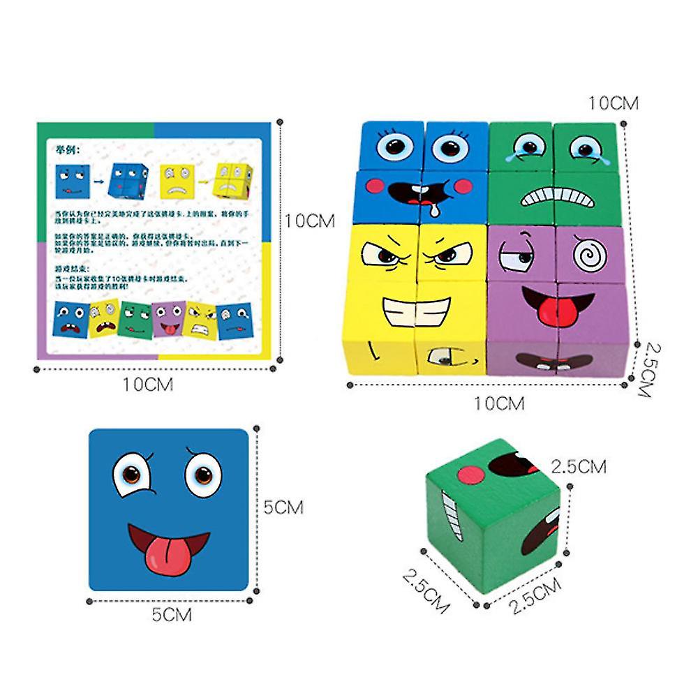 Foto 3 | Venta Internacional - Cubo Para Cambiar La Cara De Juguete Con Forma De Rompecabezas Geométrico