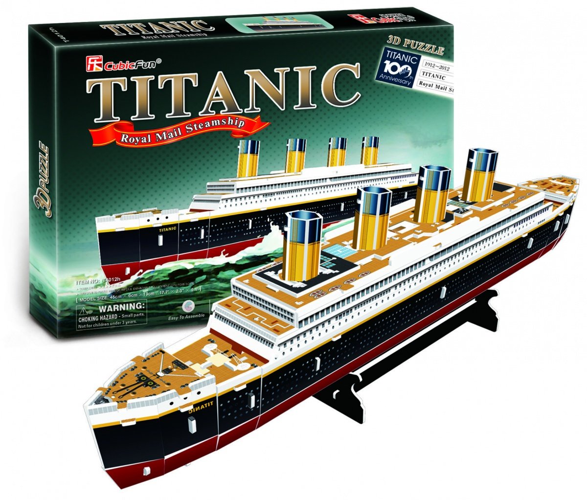 Foto 2 pulgar | Venta Internacional - Puzzle 3d Cubicfun Rms Titanic Ship Pequeño De 35 Piezas