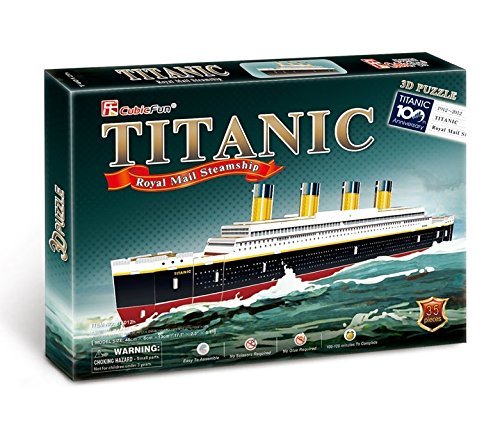 Foto 3 pulgar | Venta Internacional - Puzzle 3d Cubicfun Rms Titanic Ship Pequeño De 35 Piezas