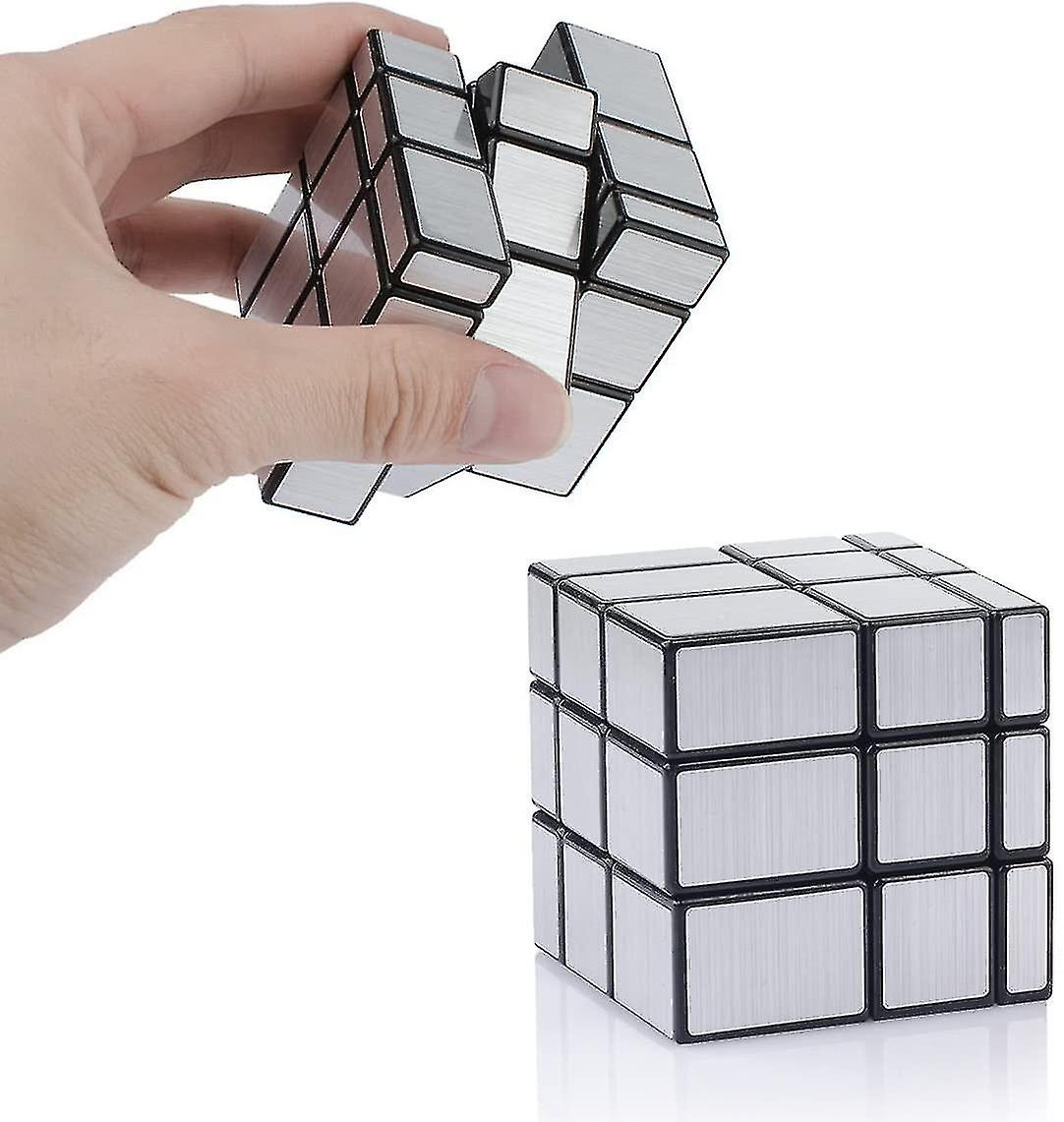 Foto 4 pulgar | Venta Internacional - Juego De Bloques De Espejos Con Forma De Cubo De 3 X 3 X 3 Velocidades, Color Dorado Y Plateado