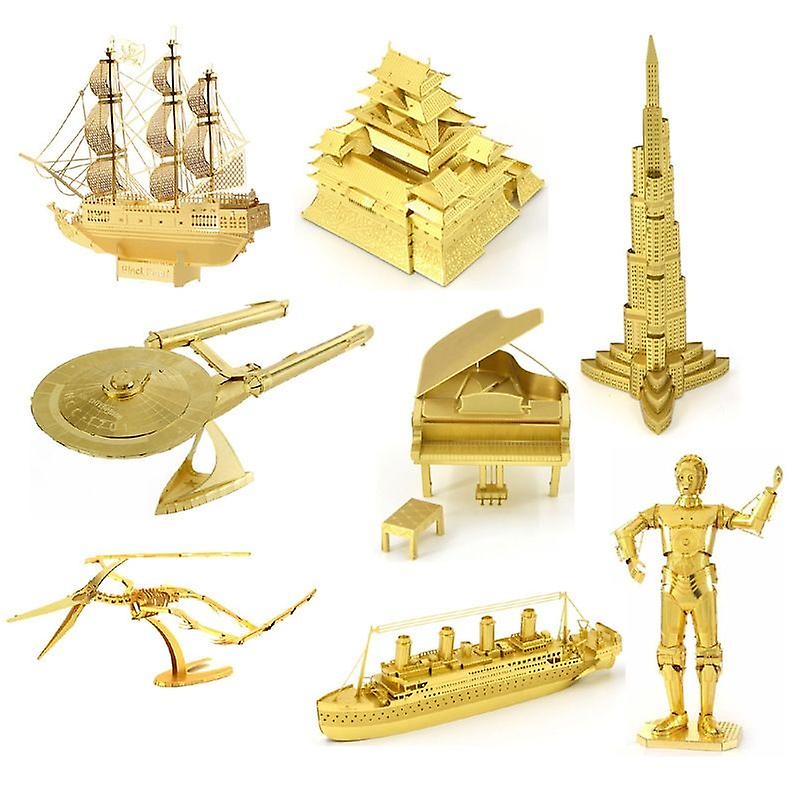 Foto 3 | Venta Internacional - Kit De Maquetas De Rompecabezas De Metal 3d Para Adultos Y Niños, Montaje Por Ti Mismo