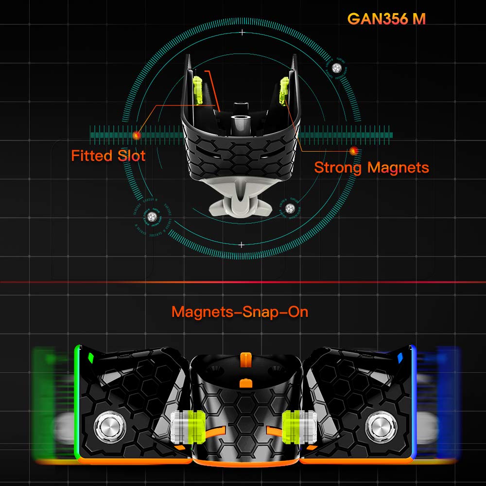 Foto 5 pulgar | Venta Internacional - Speed Cube Gan 356 M, Sin Pegatinas, 3 X 3, Magnetic Lite 2020, Versión 2020