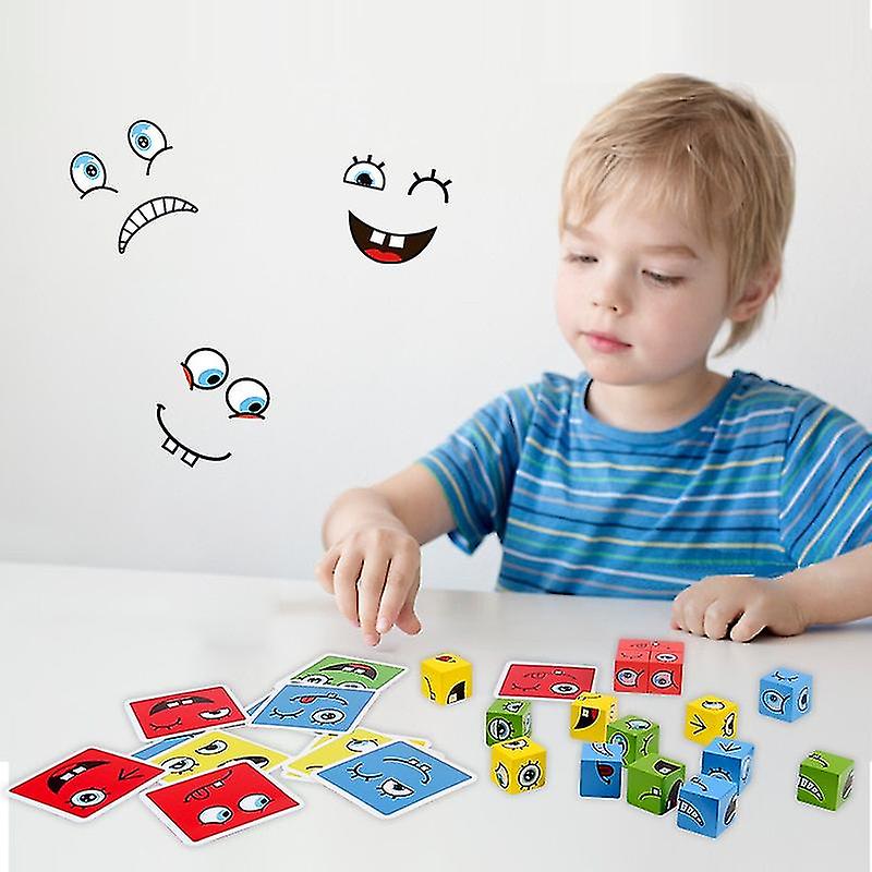 Foto 1 | Venta Internacional - Puzzle Cube Montessori Expression Con 16 Bloques Y 64 Tarjetas 3+