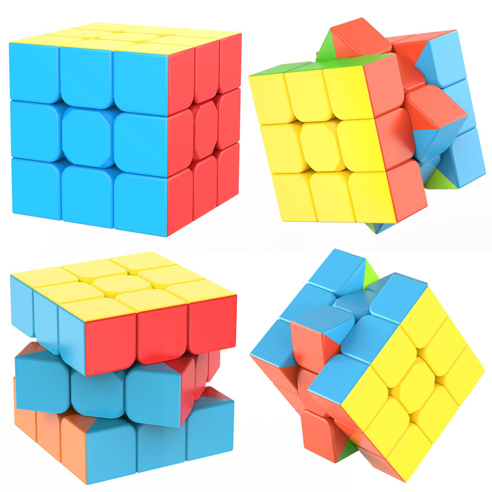 Foto 3 pulgar | Venta Internacional - Speed Cube Jurnwey 3x3x3 Sin Pegatinas Con Tutorial Para Niños