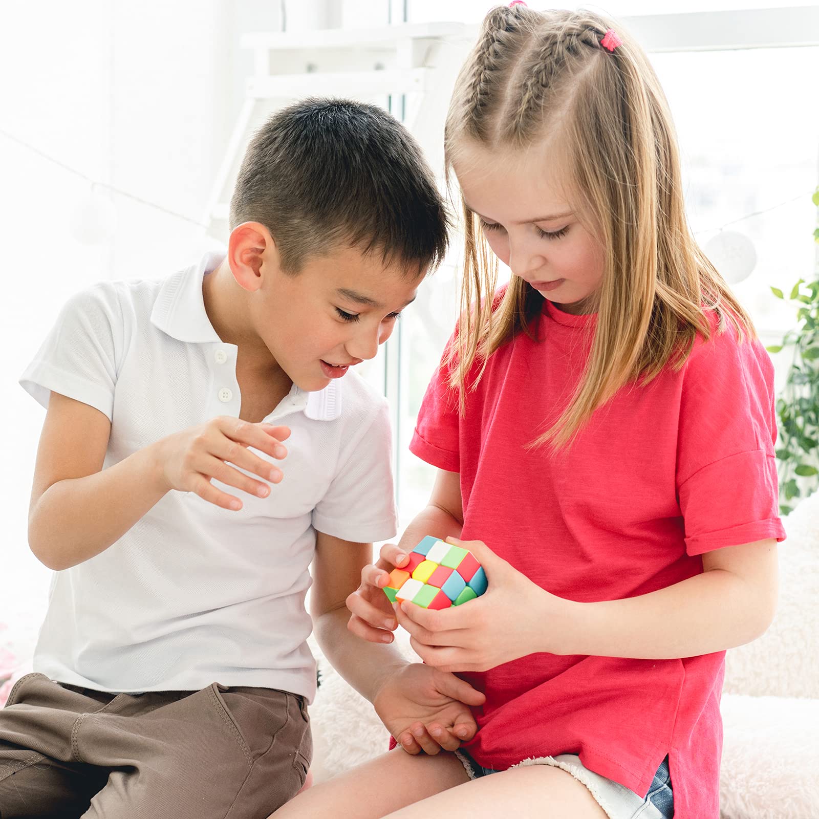 Foto 7 | Venta Internacional - Speed Cube Jurnwey 3x3x3 Sin Pegatinas Con Tutorial Para Niños