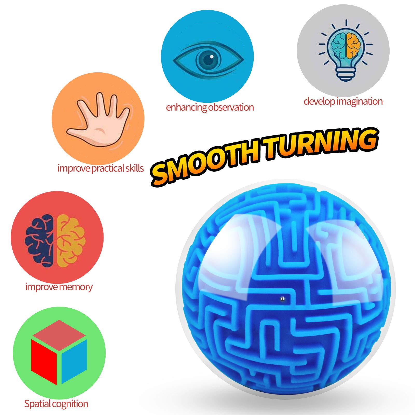 Foto 4 pulgar | Venta Internacional - Juguete Maze Ball Yongnkids Amaze 3d Memory Sequential Para Niños