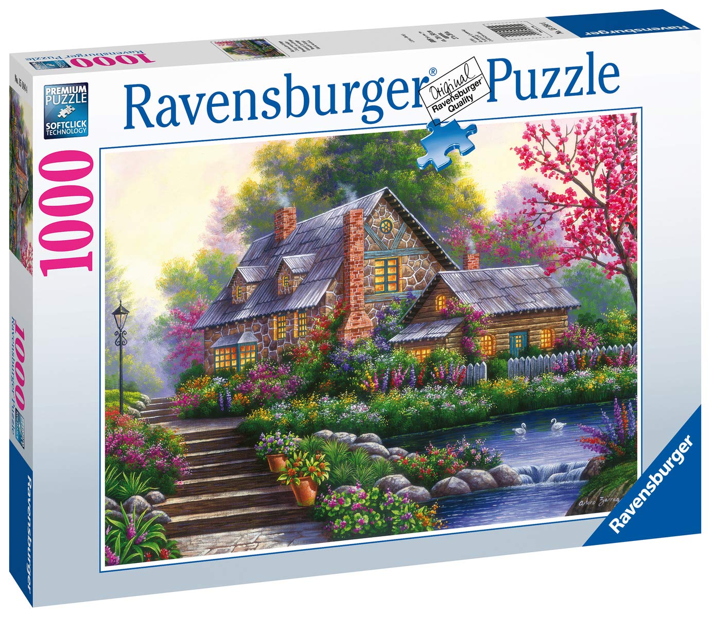 Foto 3 pulgar | Puzzle Ravensburger Romantic Cottage 15184 1000 Piezas - Venta Internacional.