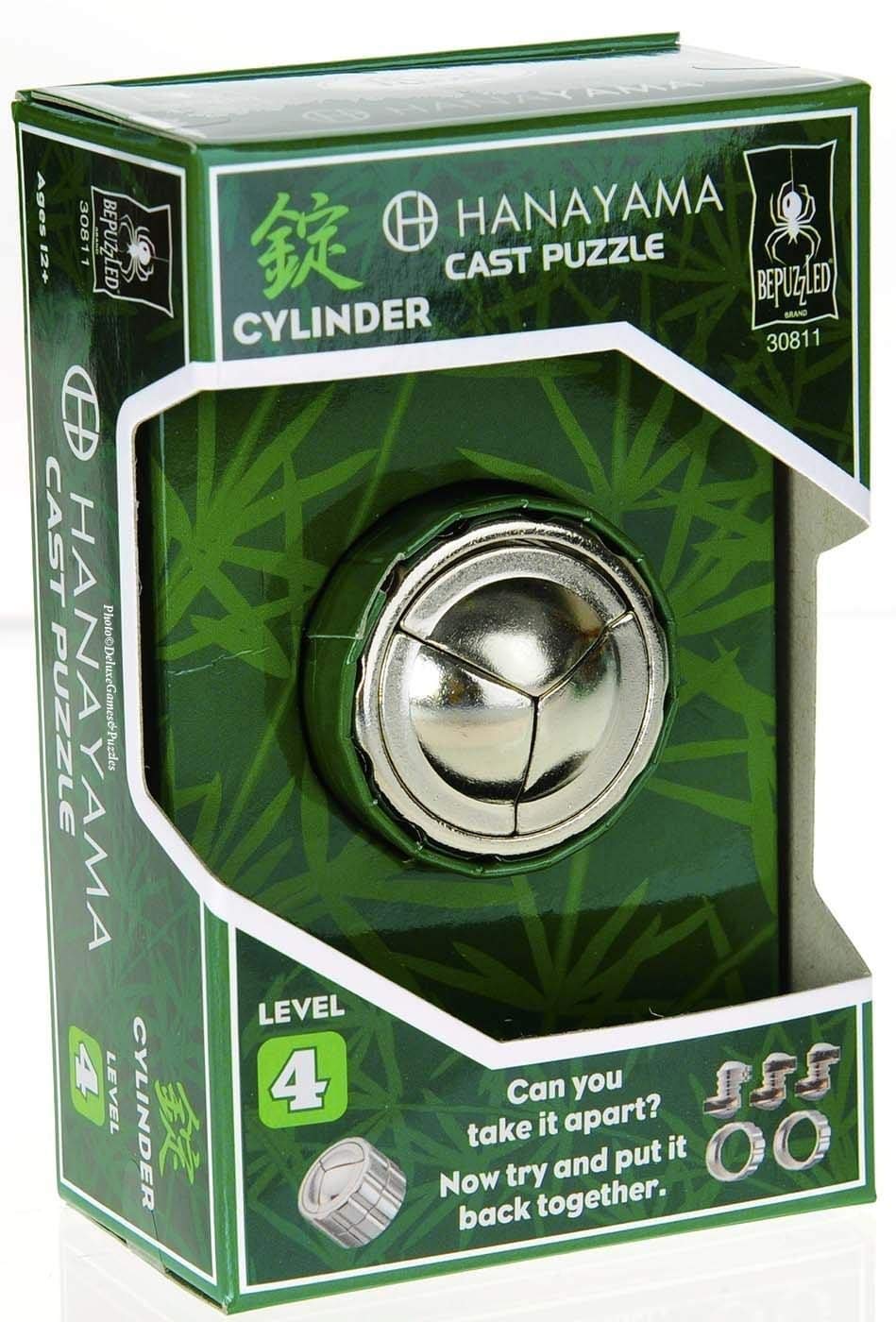 Foto 2 pulgar | Puzzle Bepuzzled Cylinder Hanayama Metal Level 4 Mensa 12+ - Venta Internacional