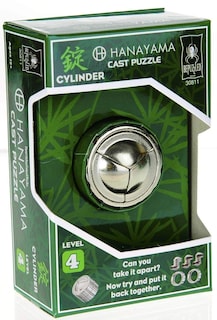Foto 1 | Puzzle Bepuzzled Cylinder Hanayama Metal Level 4 Mensa 12+ - Venta Internacional