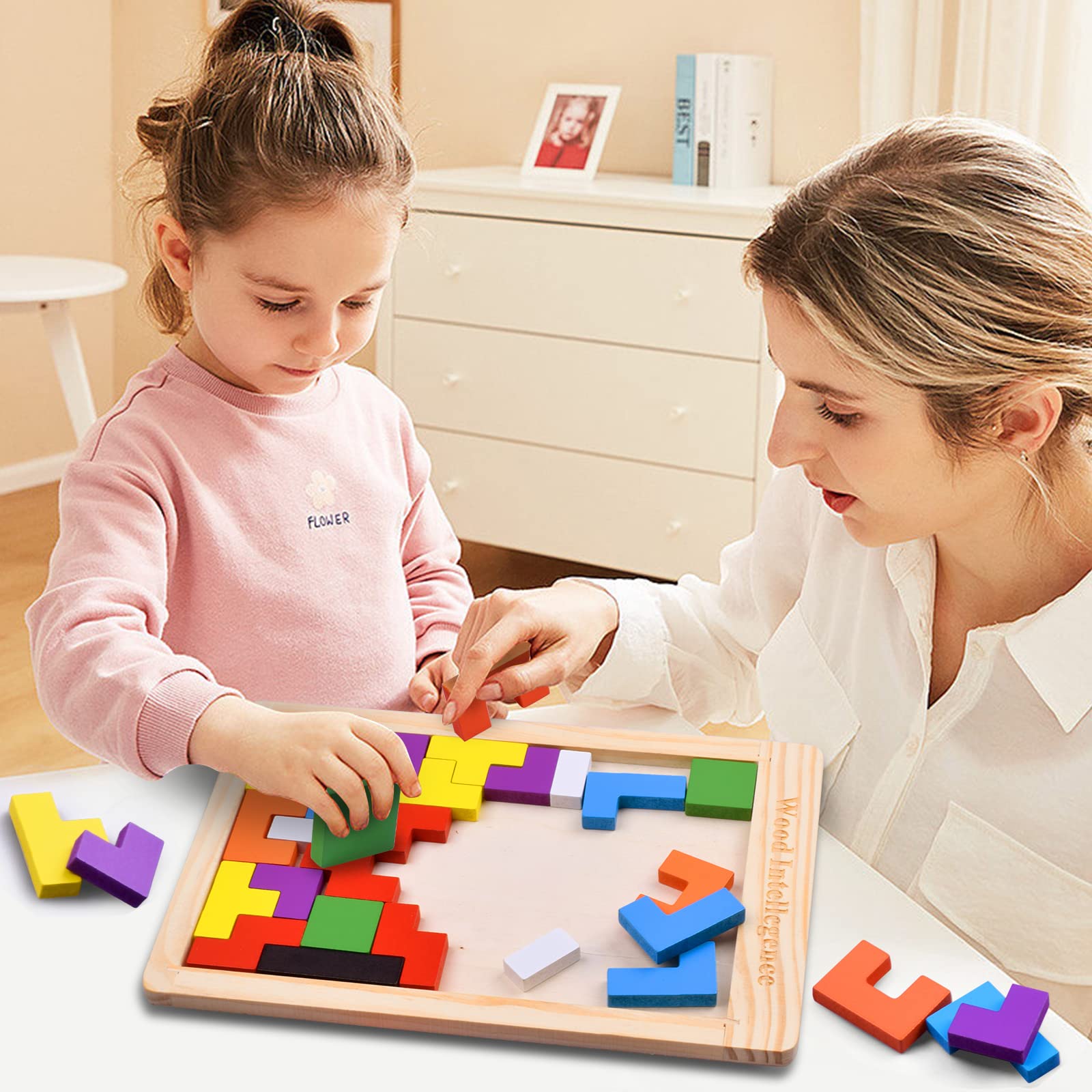 Foto 5 pulgar | Puzles De Madera Fftroc Para Niños De 4 A 8 A 10 Años Con Bloques Rusos - Venta Internacional