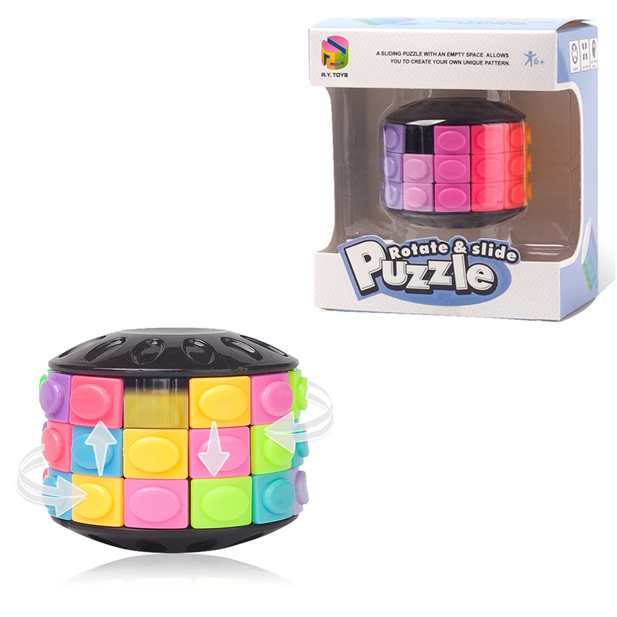 Foto 1 | Puzzle R.Y.Toys Gira y Desliza en 3 Capas y 12 Colores - Venta Internacional