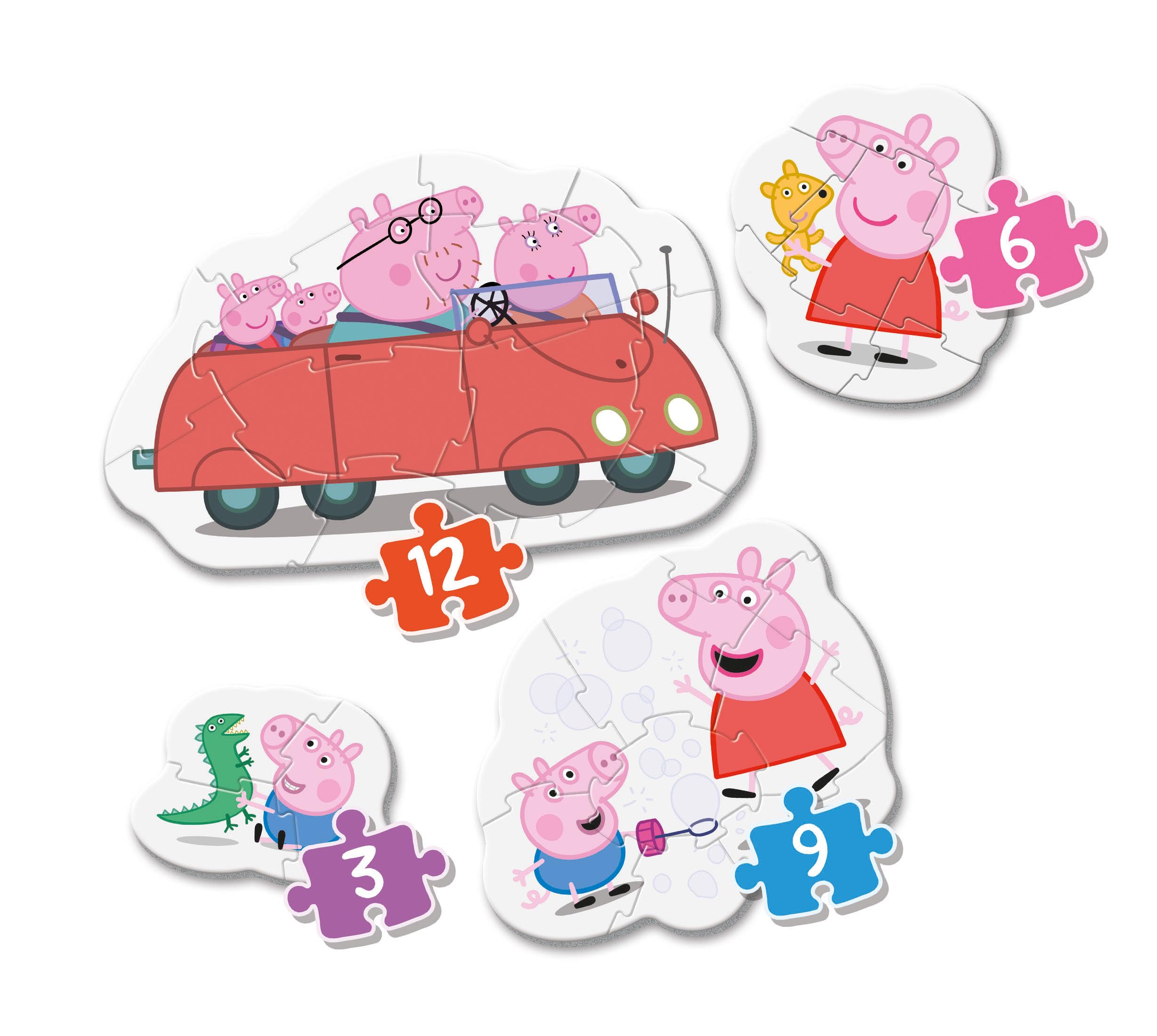 Foto 3 pulgar | 4 Rompecabezas Clementoni Peppa Pig para Niños de 2 Años - Venta Internacional