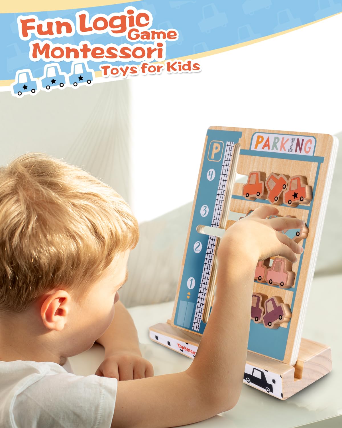 Foto 2 | Juego de Aprendizaje Montessori Slide Puzzle Top Bright De Madera - Venta Internacional