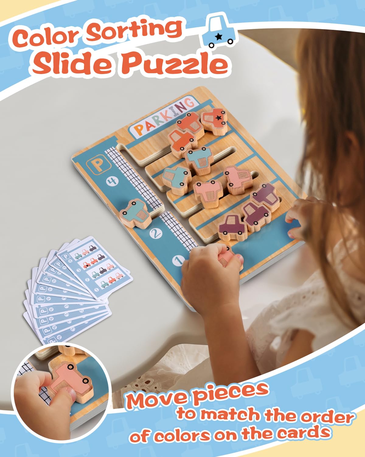 Foto 4 pulgar | Juego de Aprendizaje Montessori Slide Puzzle Top Bright De Madera - Venta Internacional