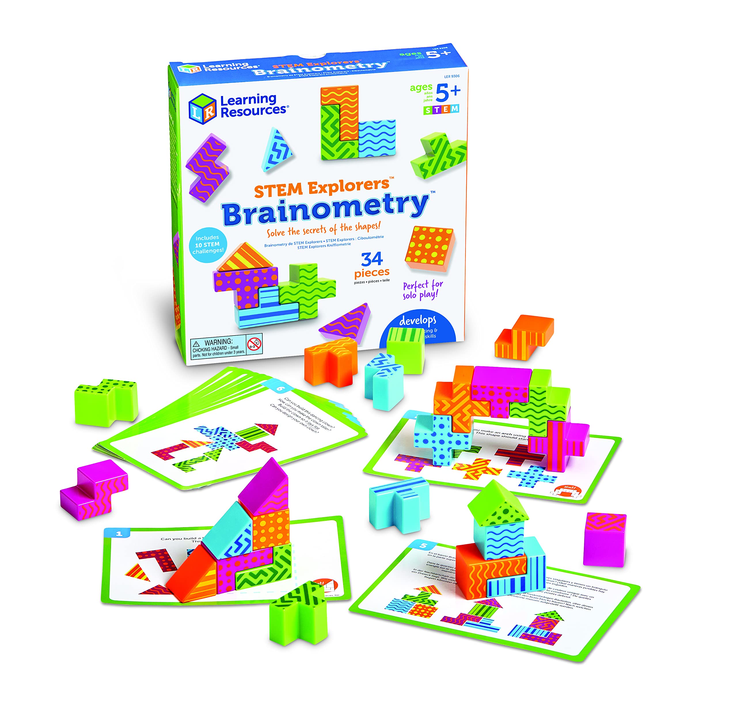 Brainometría De Toy Learning Resources Stem Explorers 34 Piezas - Venta Internacional