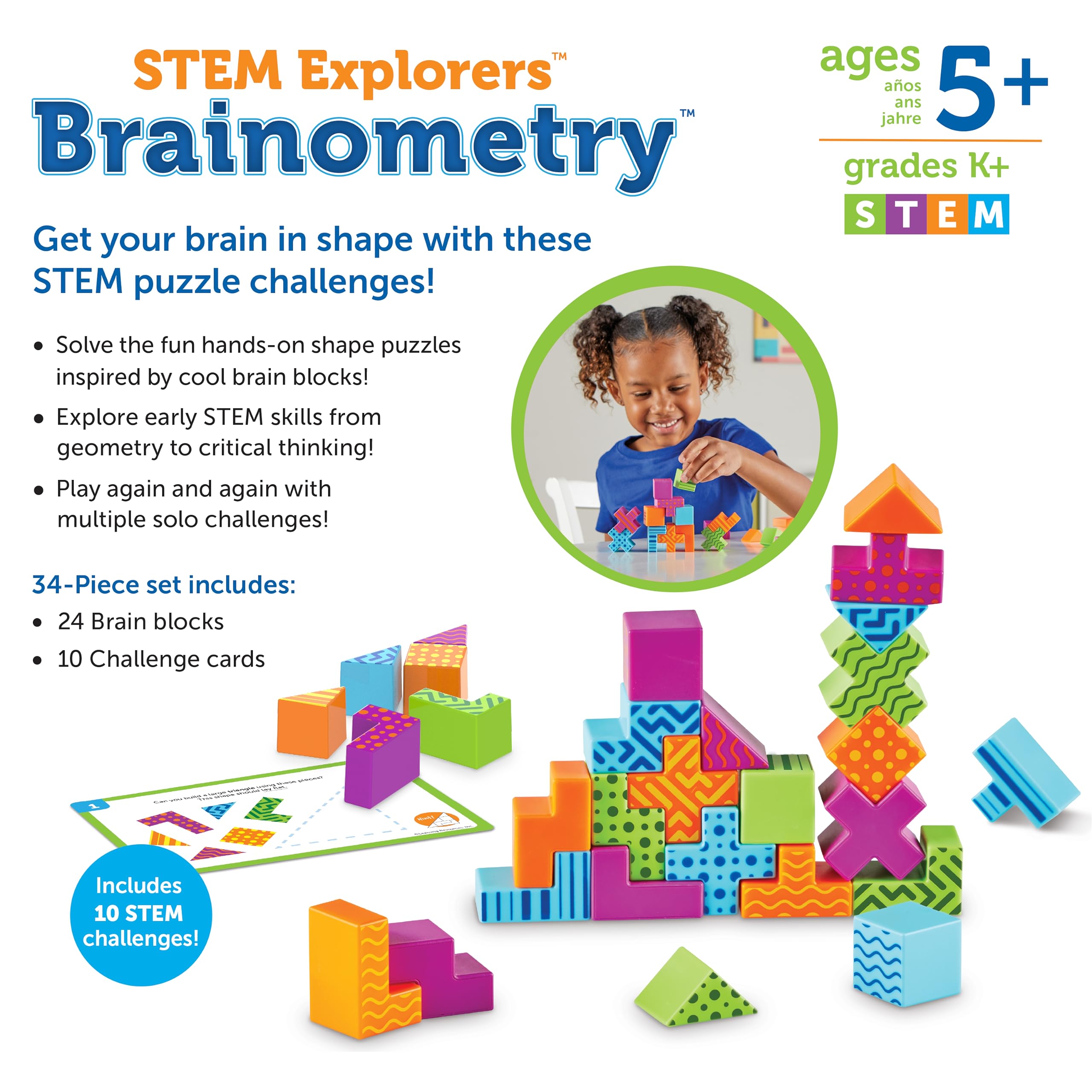 Foto 7 pulgar | Brainometría De Toy Learning Resources Stem Explorers 34 Piezas - Venta Internacional