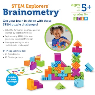 Foto 6 | Brainometría De Toy Learning Resources Stem Explorers 34 Piezas - Venta Internacional